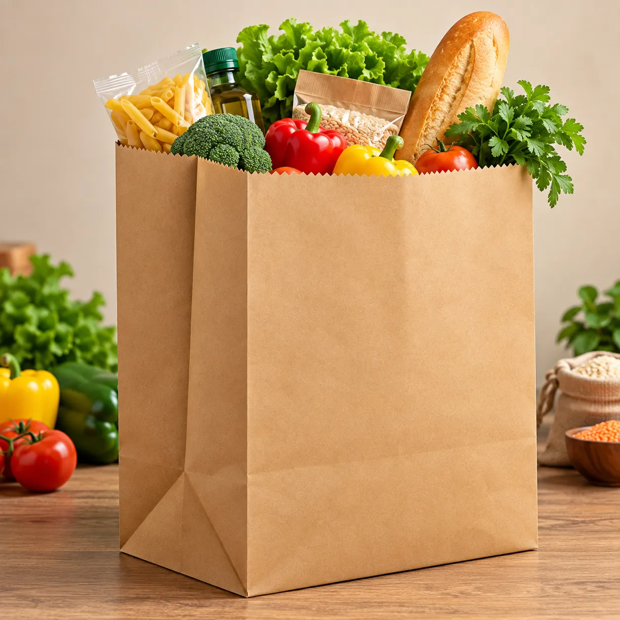 Brown Paper Grocery Bag Making Machine application 1